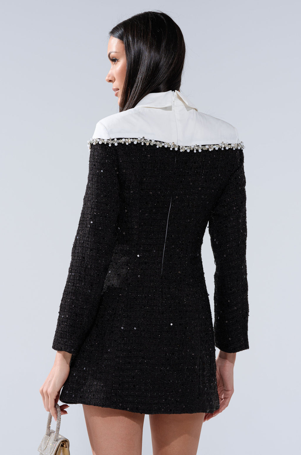 HIGH CLASS MINI DRESS WITH A TIE