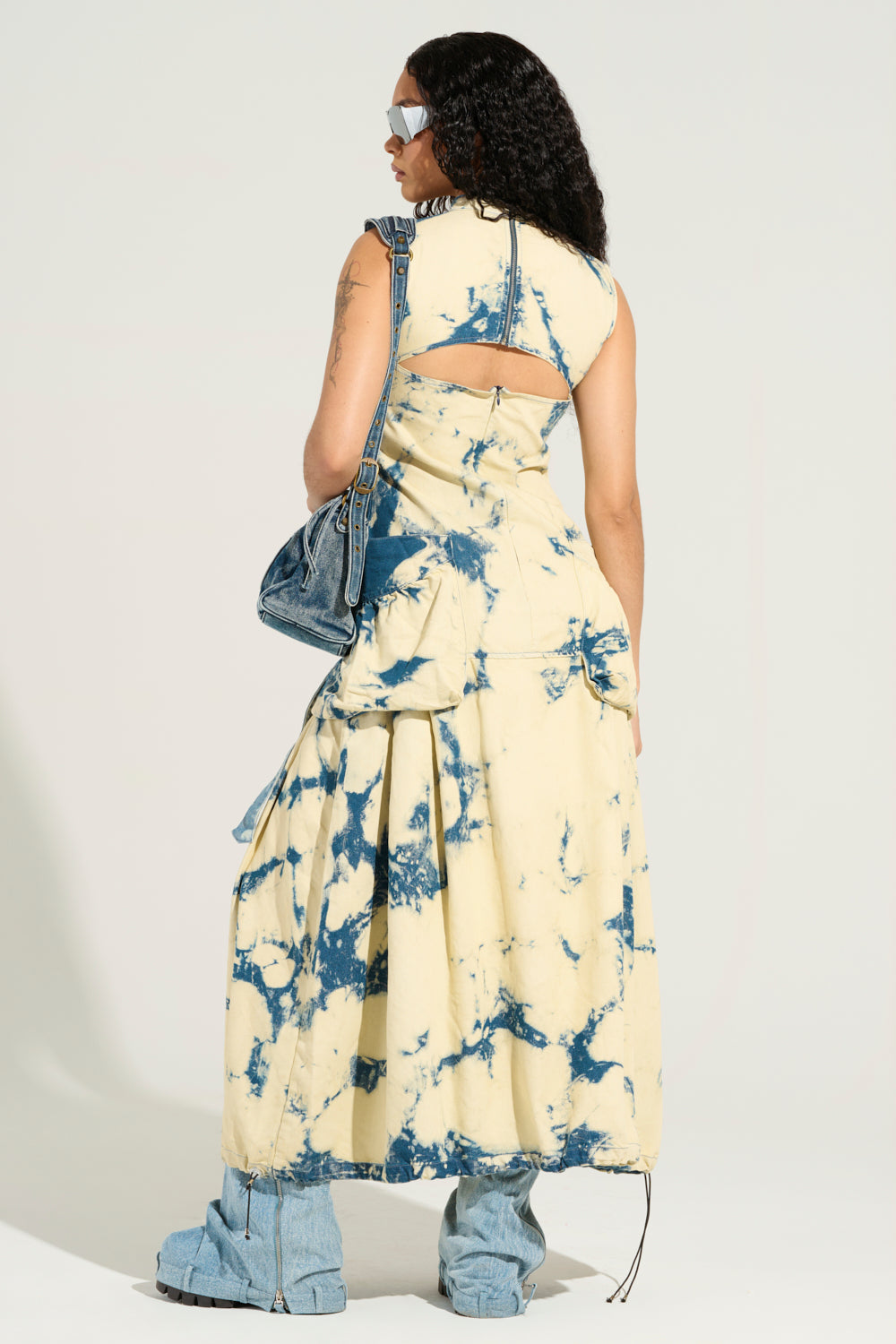STREET STYLE ACID WASH MAXI DRESS