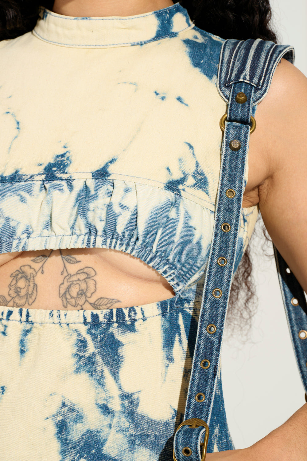 STREET STYLE ACID WASH MAXI DRESS