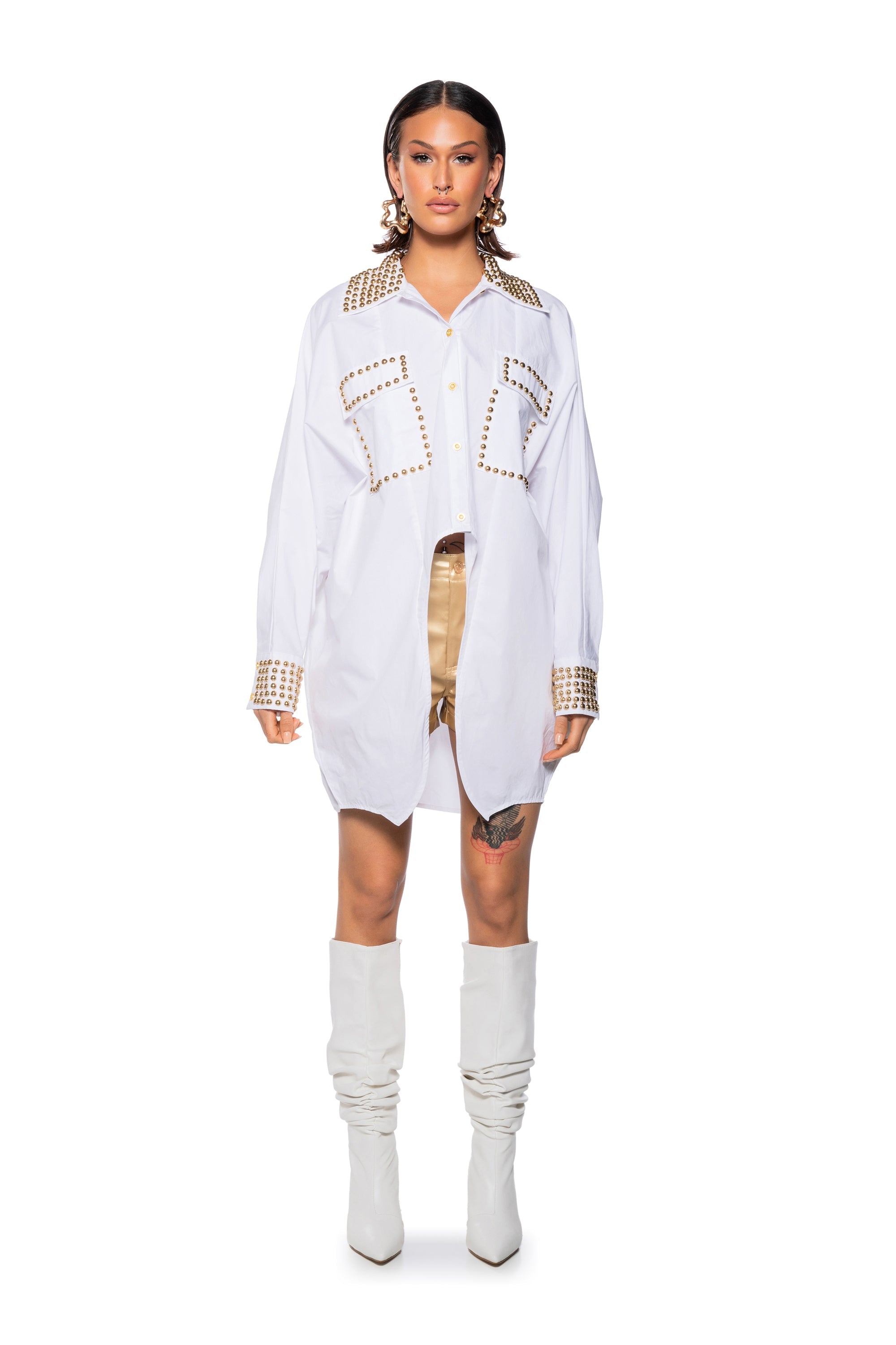 24 CARAT BUTTON DOWN POPLIN SHIRT