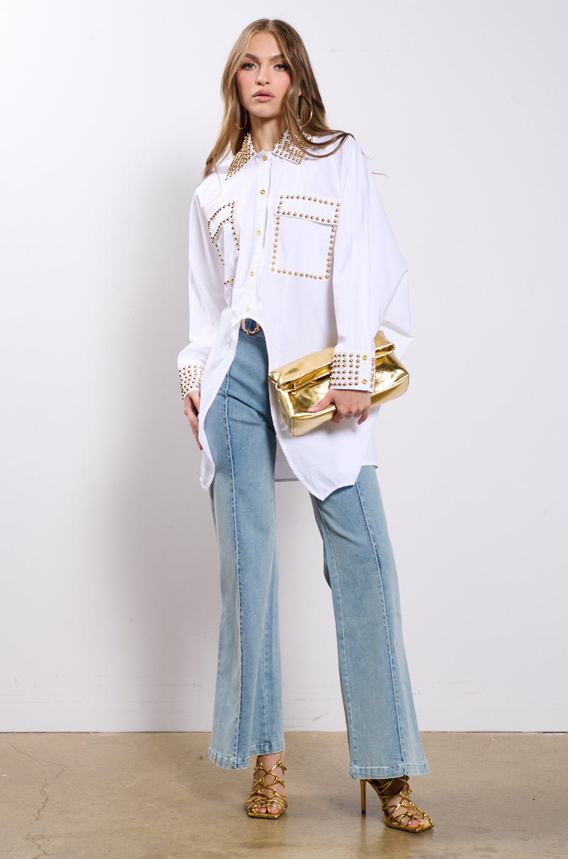 24 CARAT BUTTON DOWN POPLIN SHIRT