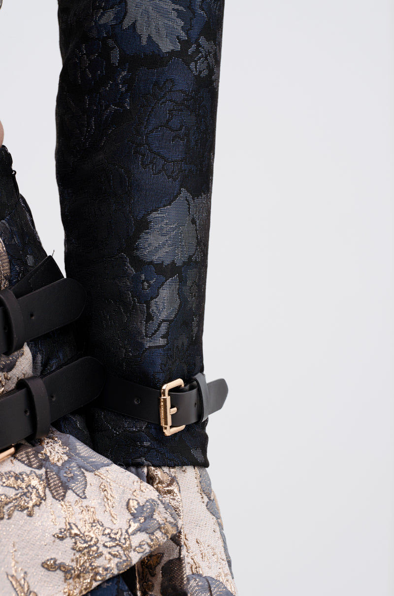 WON'T STOP MOVING BROCADE MINI BLAZER