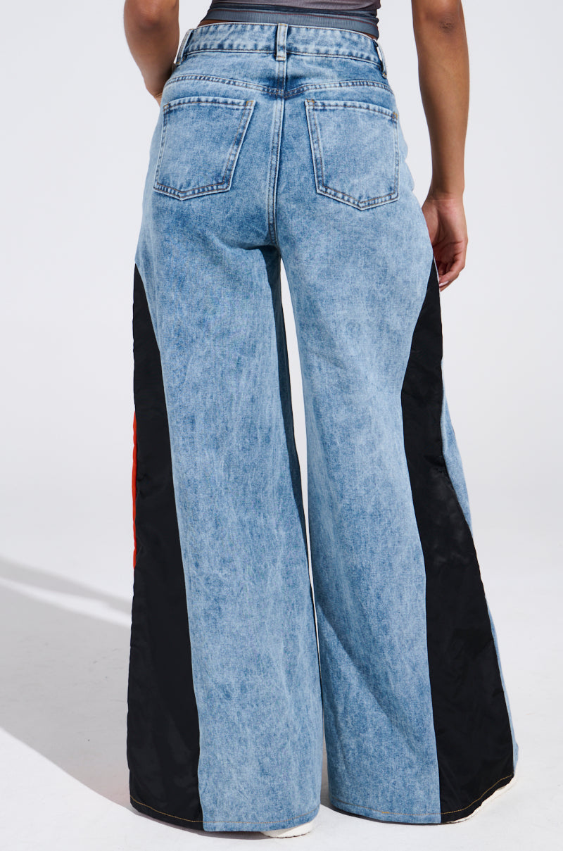 TOGETHER FOREVER DENIM PANT WITH PANELS