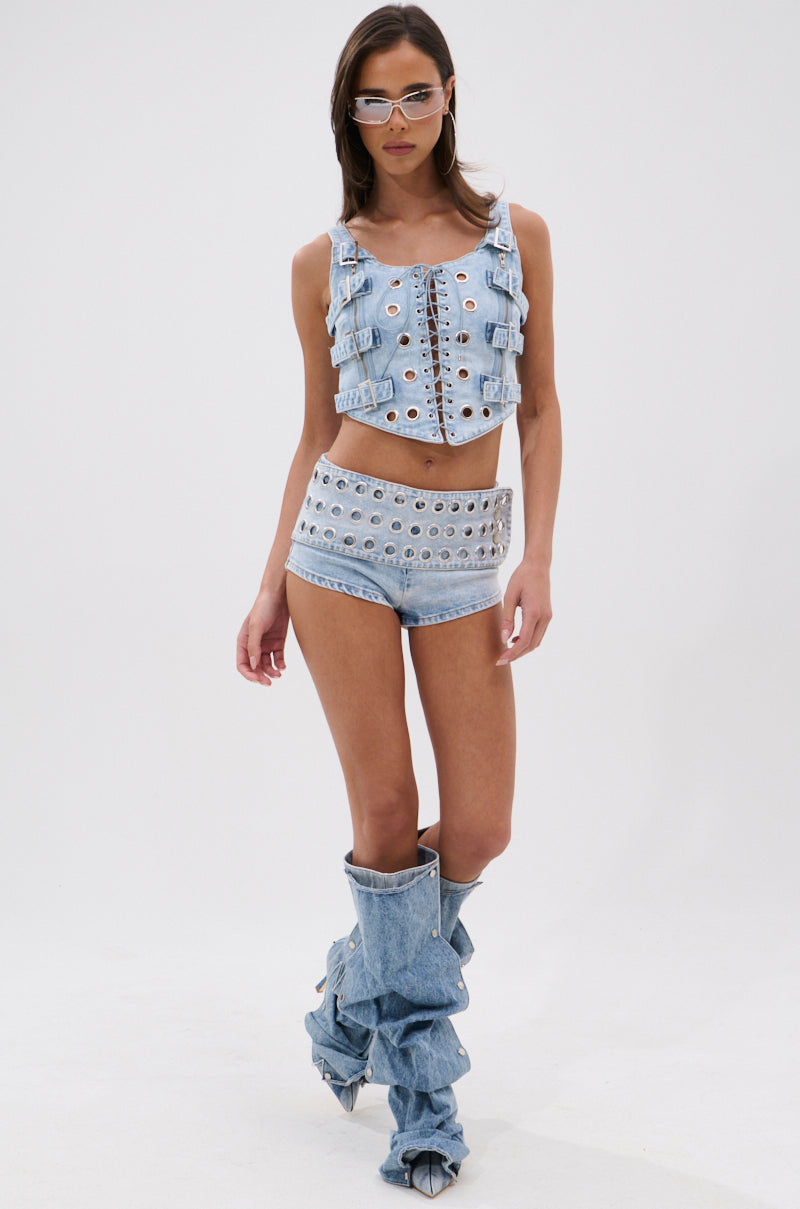 POWER SQUAD DENIM SHORT