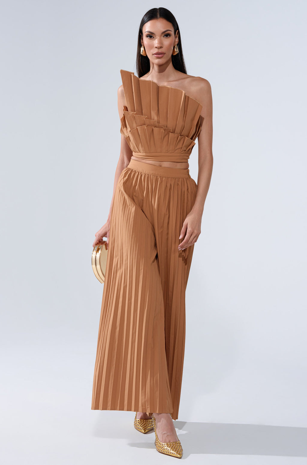 STAR OF THE NIGHT PLEATED PALAZZO PANT