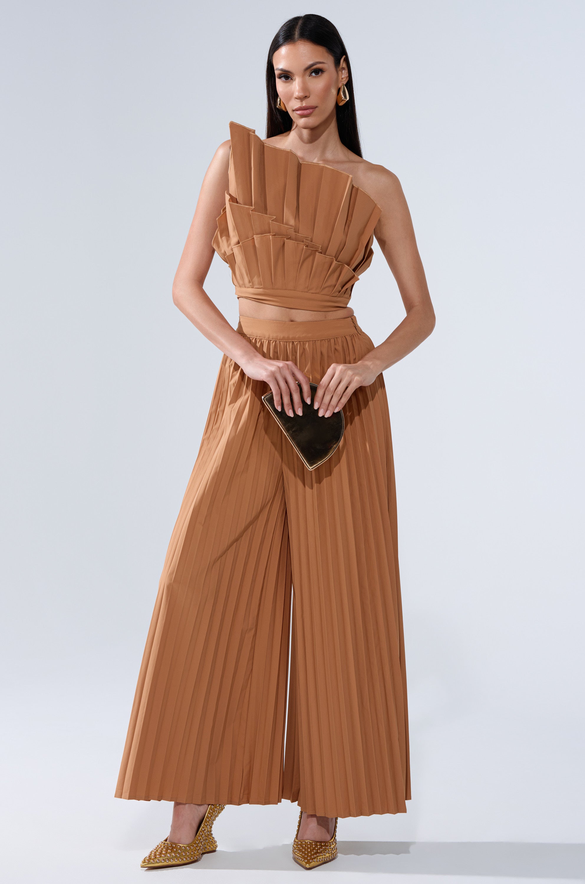 STAR OF THE NIGHT PLEATED BLOUSE