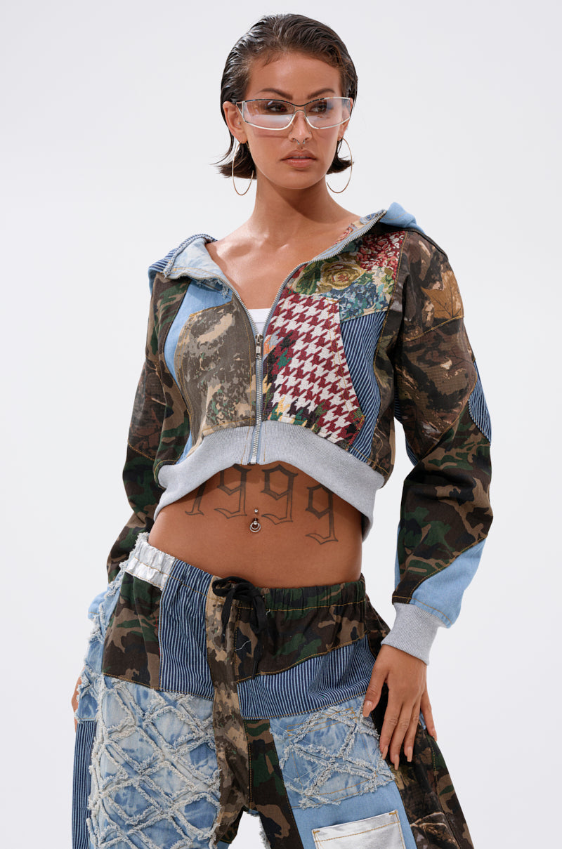 WILD AND FREE ZIP UP SWEATSHIRT