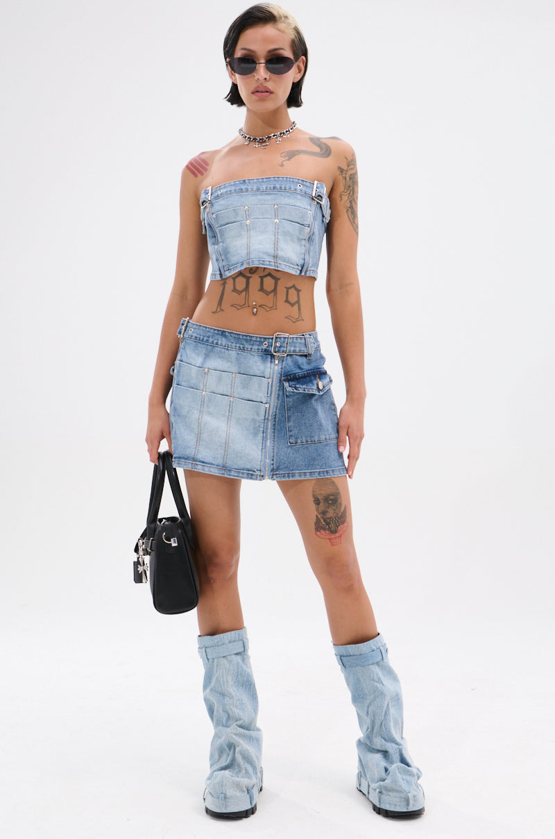 ASHLIN MINI DENIM SKIRT