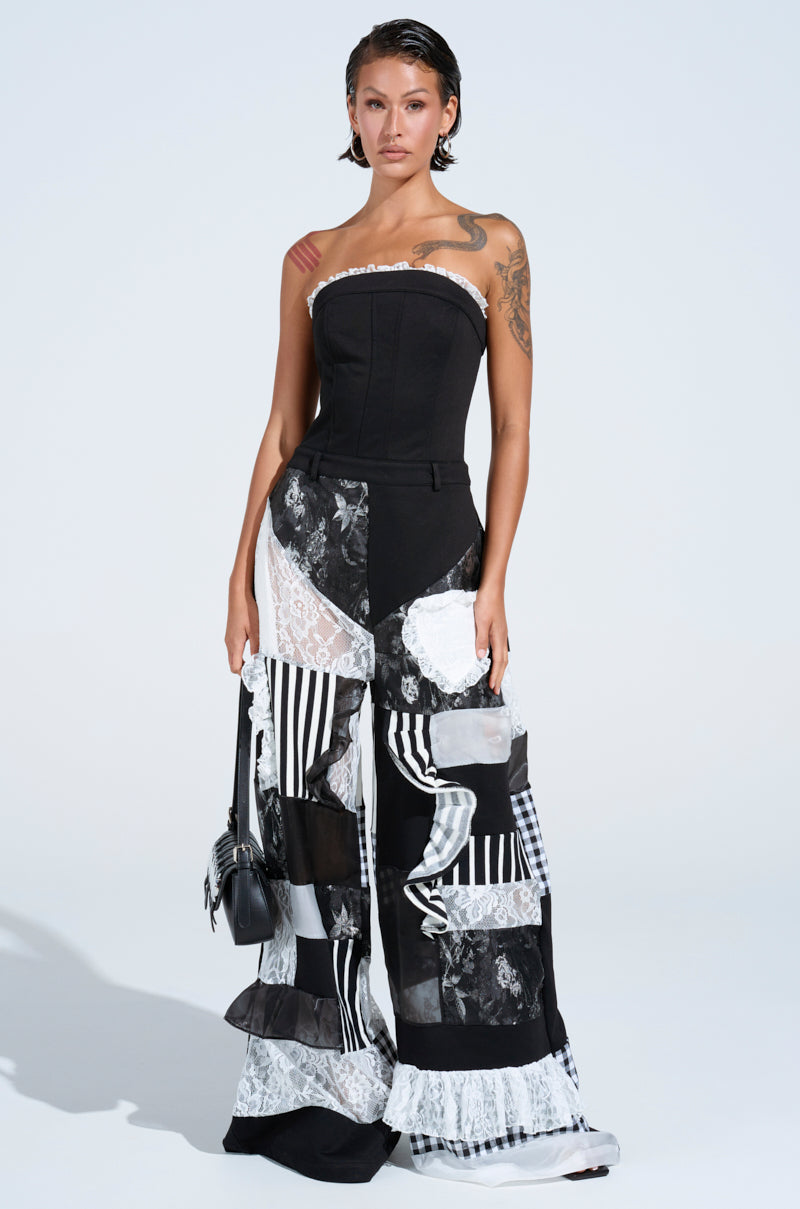 IRIS PATCHWORK JUMPSUIT