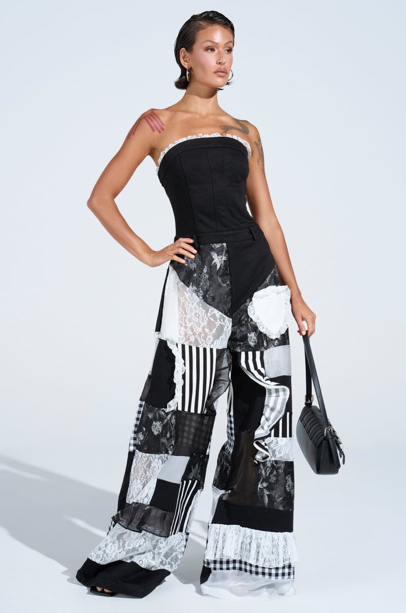 IRIS PATCHWORK JUMPSUIT