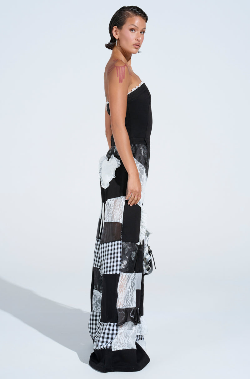 IRIS PATCHWORK JUMPSUIT