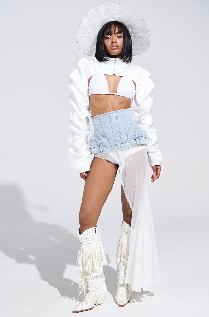 IYKYK DENIM PANT DETAIL BELT