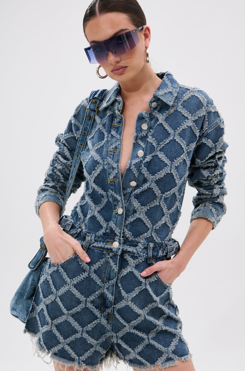 IT GIRL DENIM ROMPER