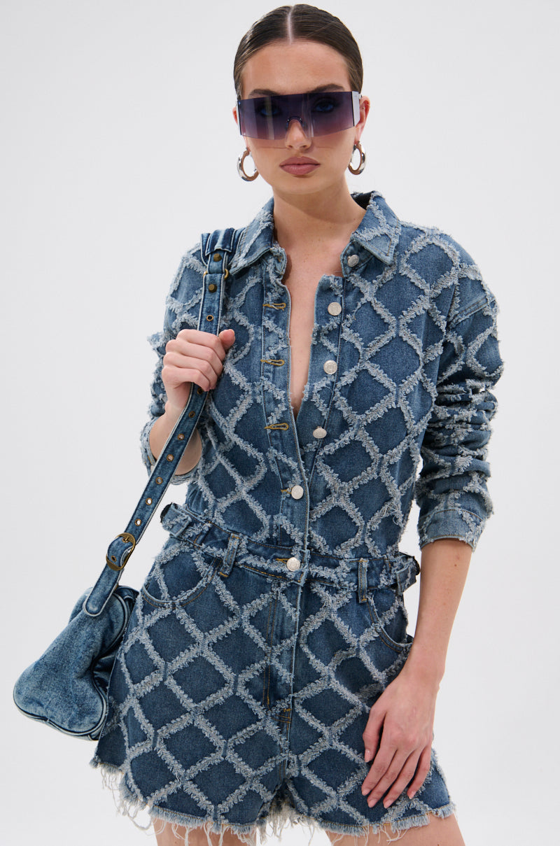 IT GIRL DENIM ROMPER