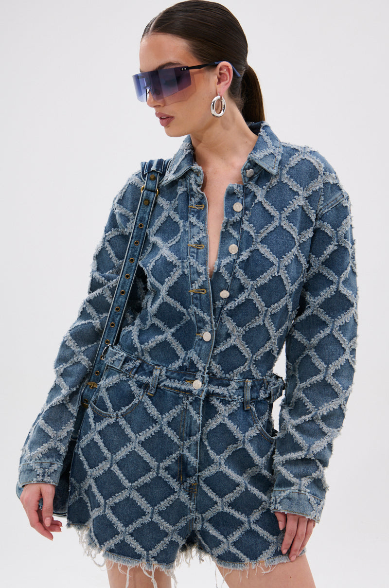 IT GIRL DENIM ROMPER