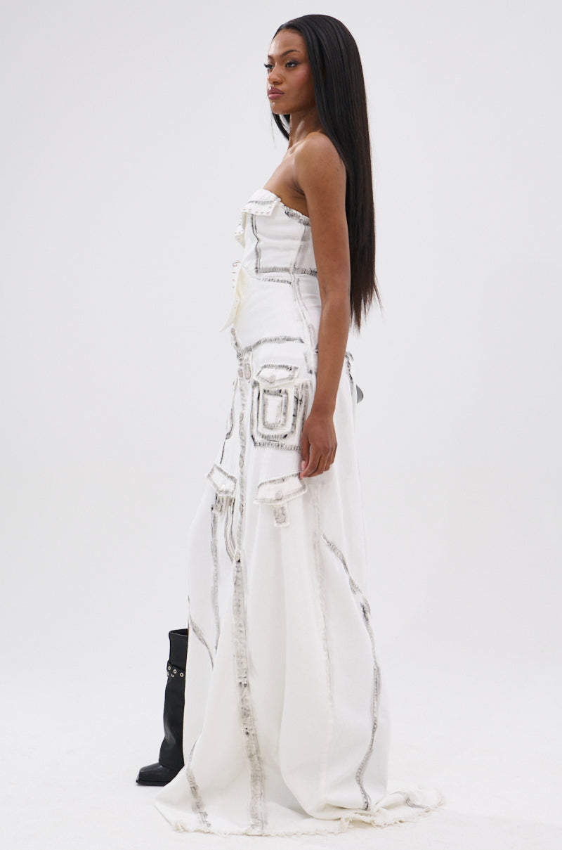 COVER STAR DENIM MAXI DRESS