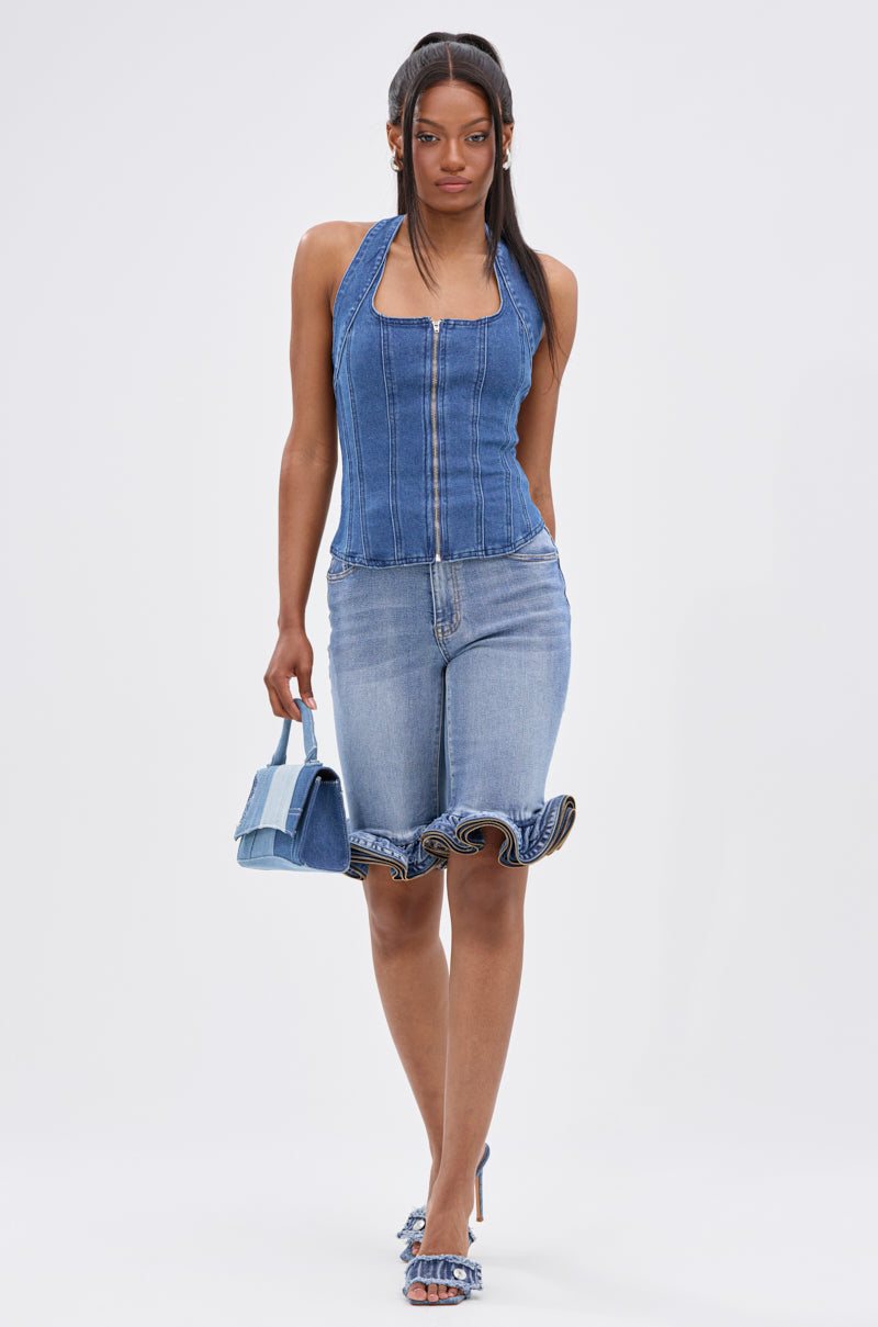 CALM AND COLLECTED CORSET TOP