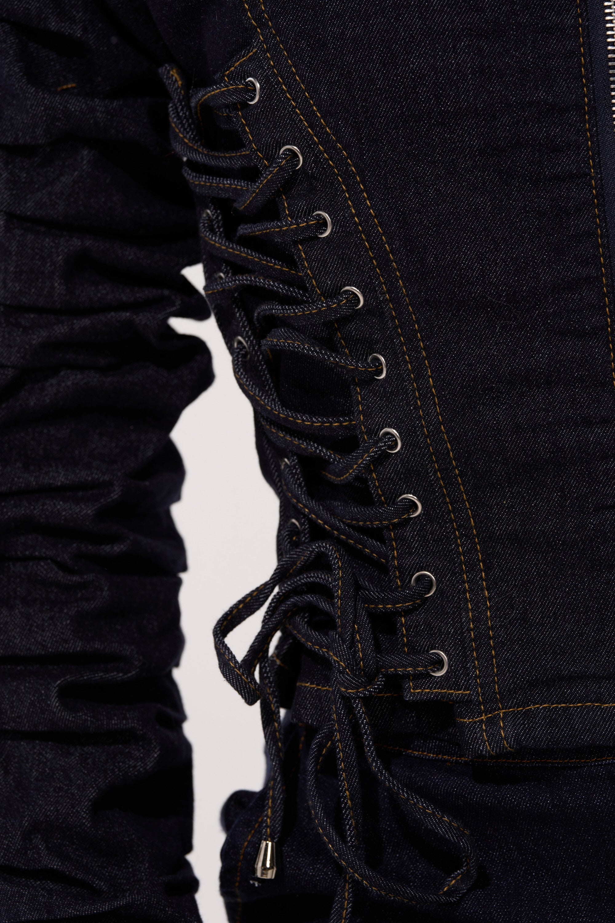 STRICTLY BUSINESS DENIM BLOUSE