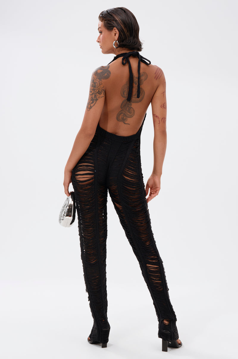 IT GIRL SHREDDED JUMPSUIT