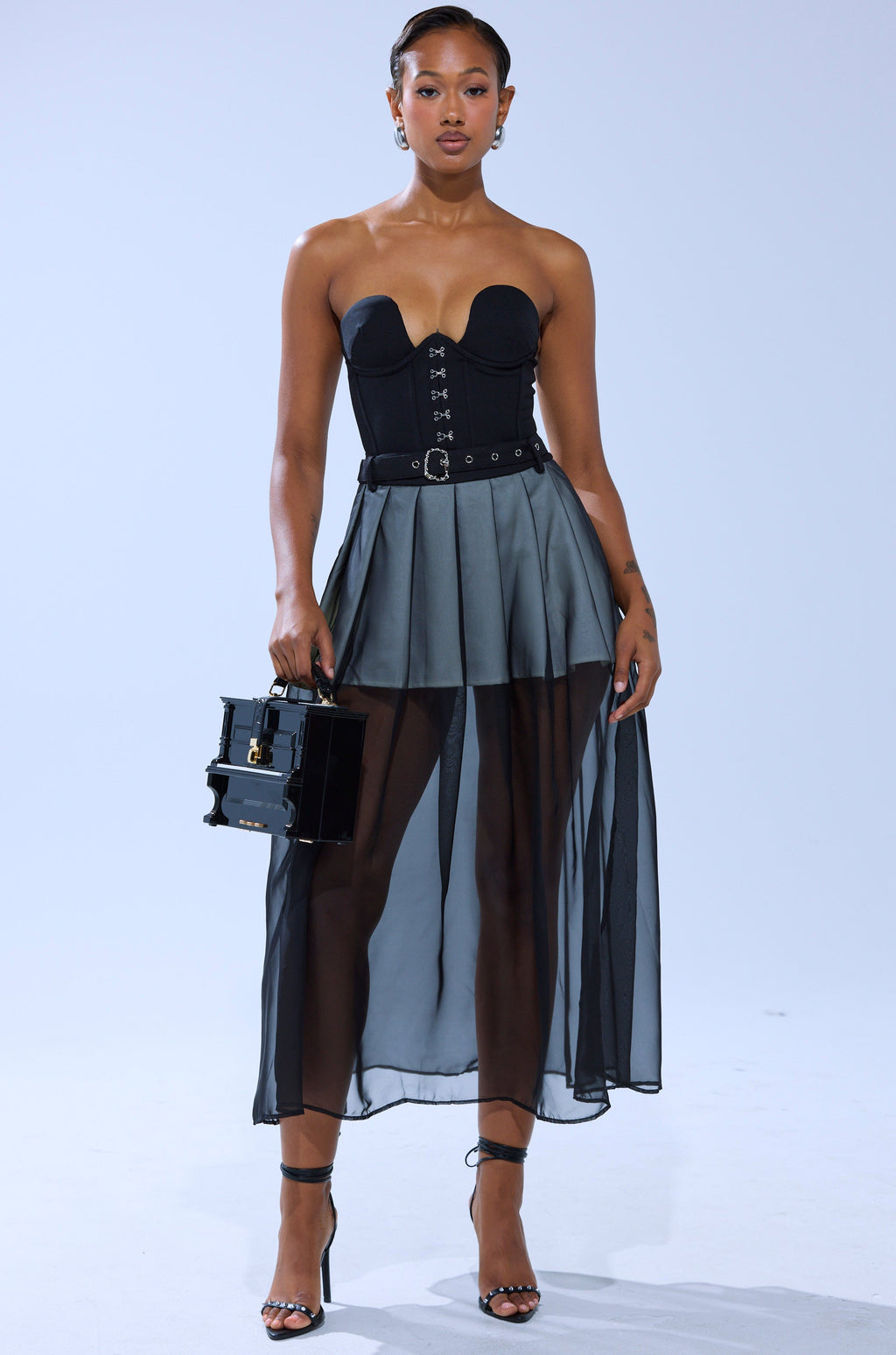 PARTY GIRL MIDI SKIRT