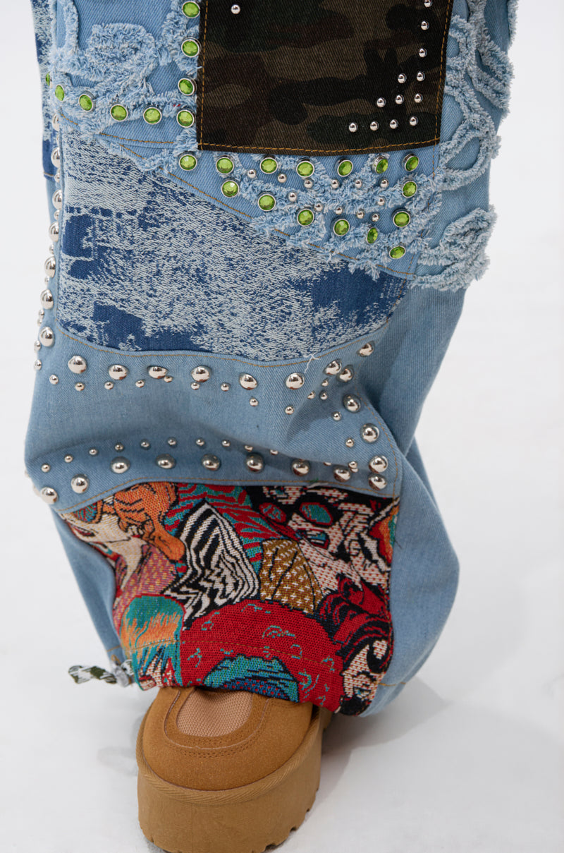 CALL EM CRAZY PATCHWORK JOGGER