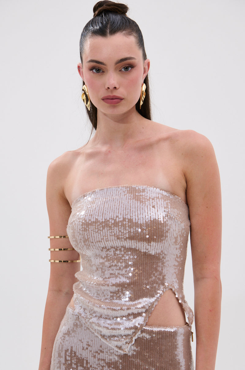 SPARKLE QUEEN SEQUIN BLOUSE