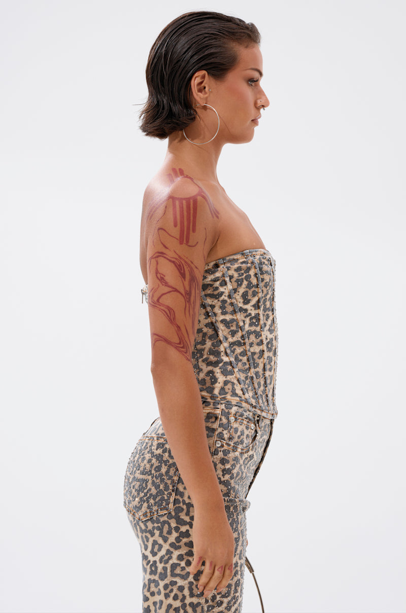IN THE WILD CHEETAH CORSET