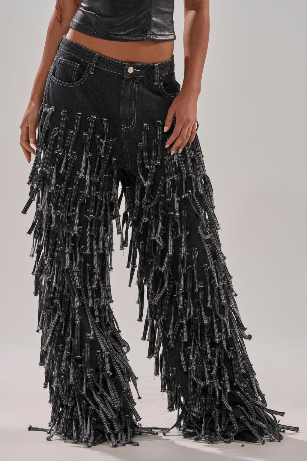CRAZY FOR YOU FRINGE DENIM