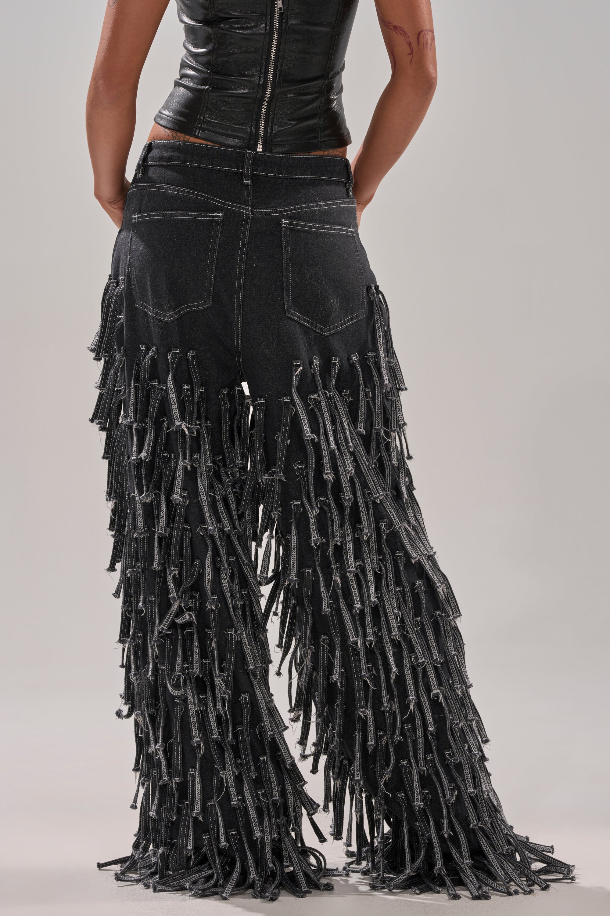 CRAZY FOR YOU FRINGE DENIM