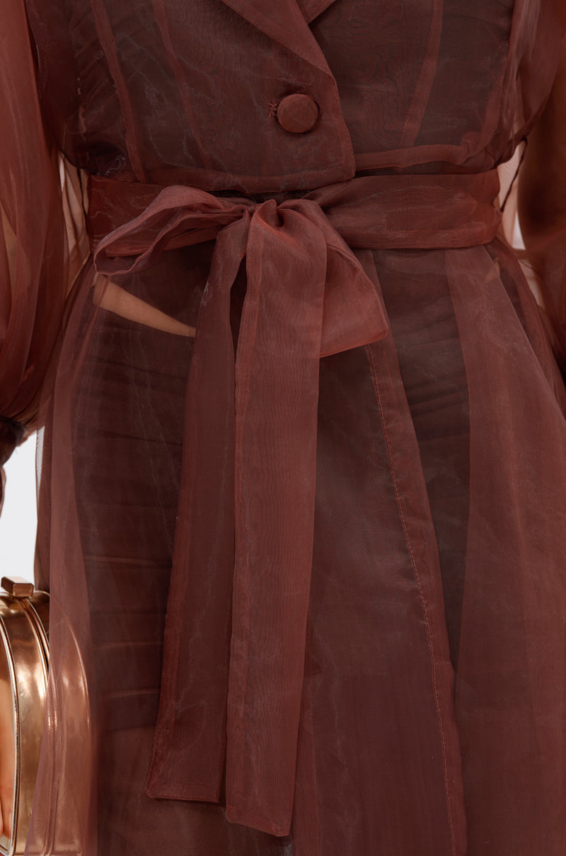COCO SHEER ORGANZA TRENCH