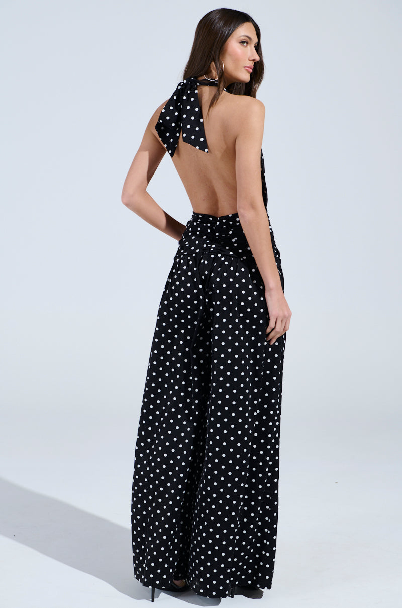 BEST DRESSED POLKA DOT JUMPSUIT