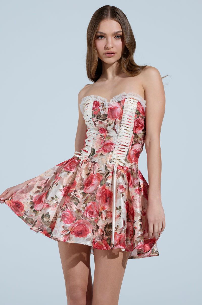 KEEP DREAMIN FLORAL MINI DRESS