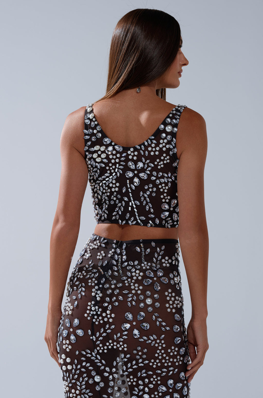 BLING BLING MESH RHINESTONE BRALETTE