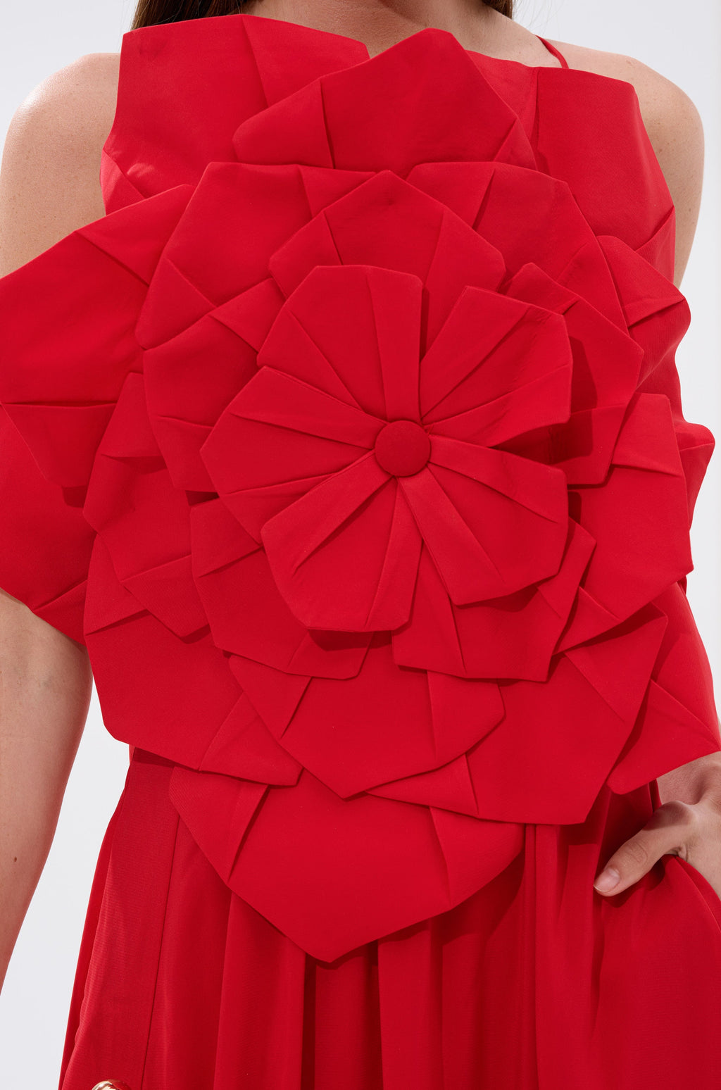 LANIE MAXI DRESS WITH FLOWER APPLIQUE