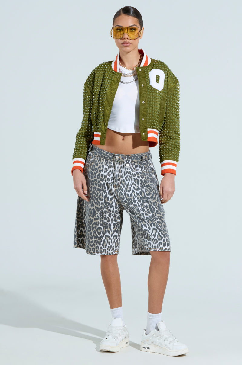 CHILL PILL STUDDED BOMBER