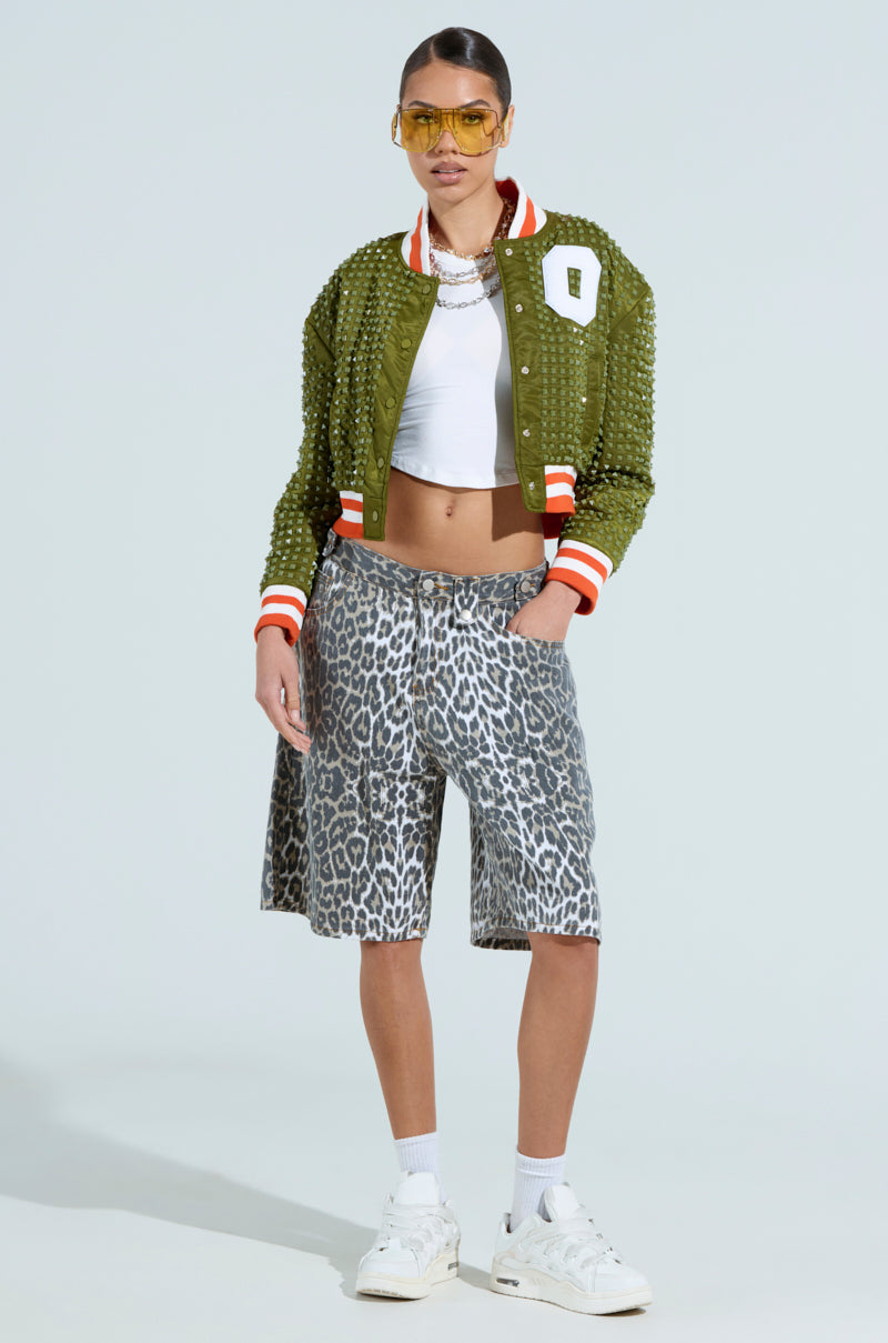 CHILL PILL STUDDED BOMBER