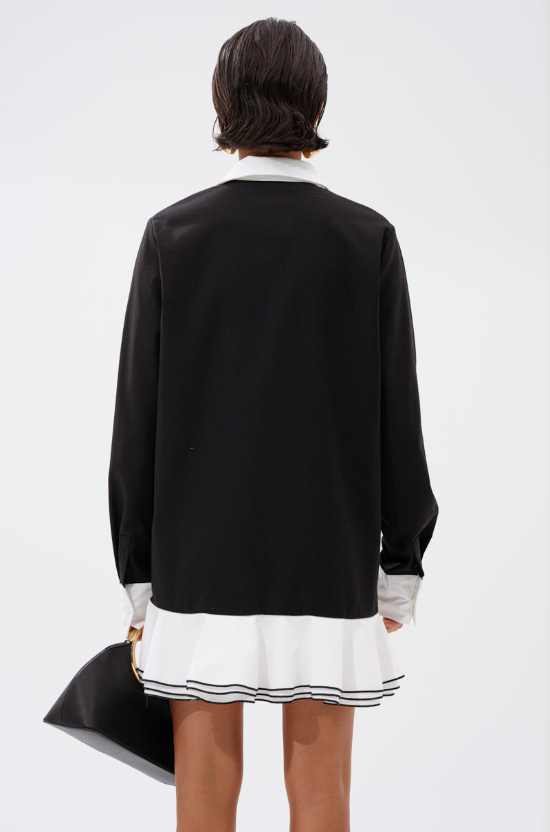 ALWAYS CLASSY POPLIN SHIRT DRESS