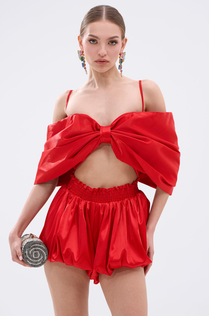 JULIETTE SATIN ROMPER