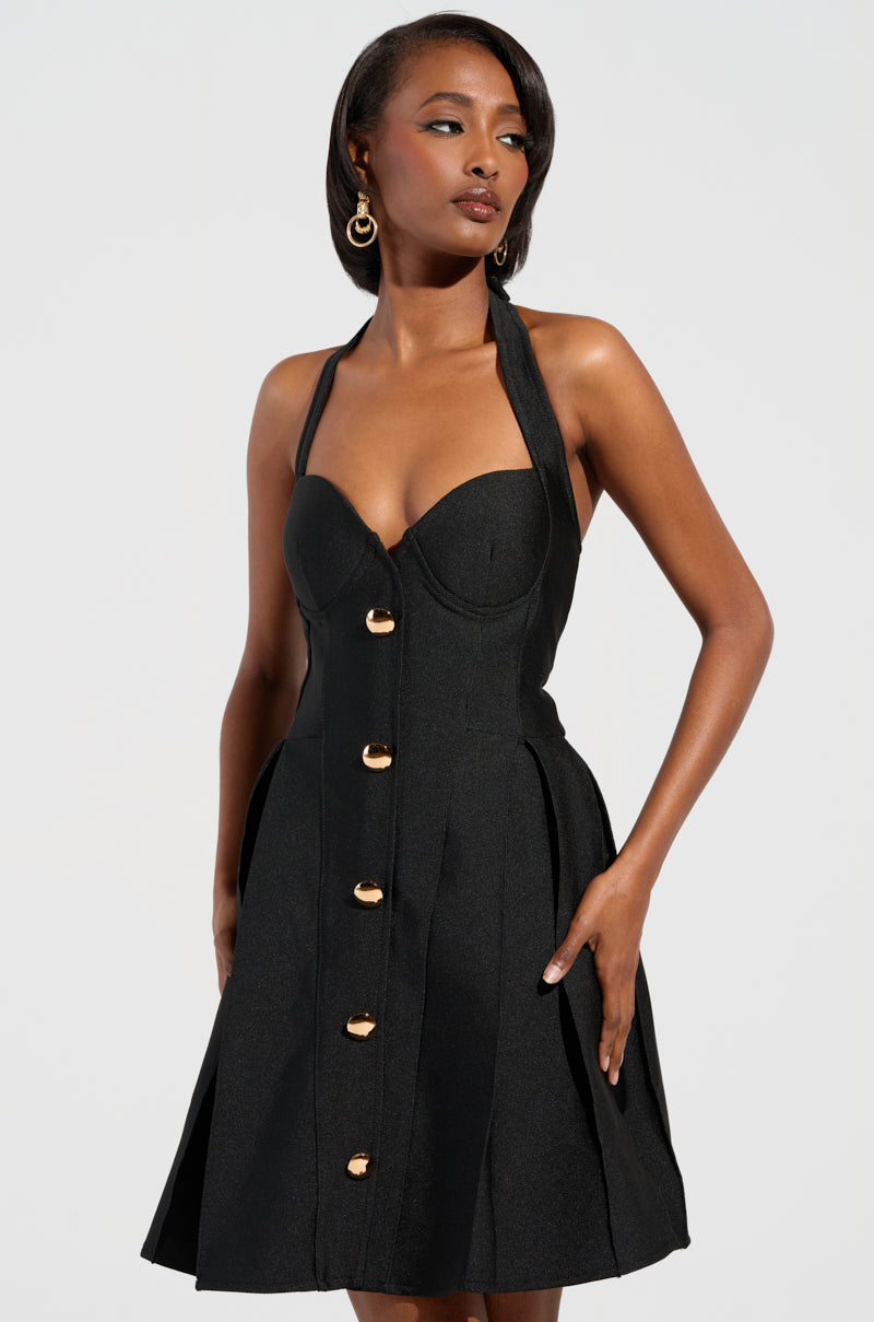 CHIC AF BANDAGE MINI DRESS