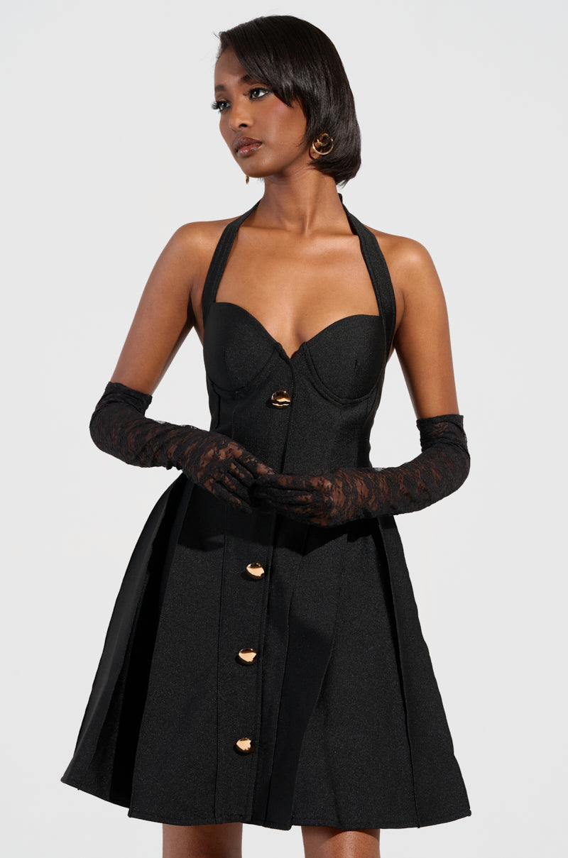 CHIC AF BANDAGE MINI DRESS