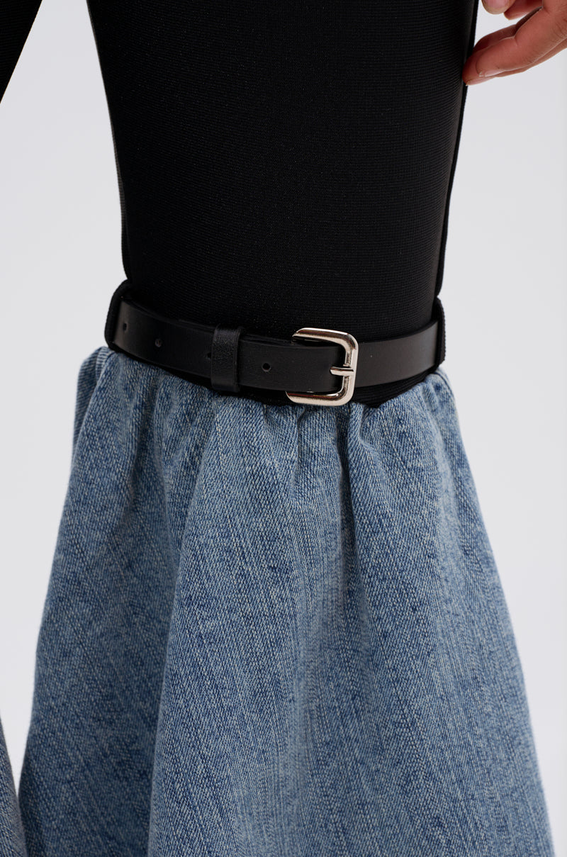 COOL GIRL DENIM BANDAGE JUMPSUIT