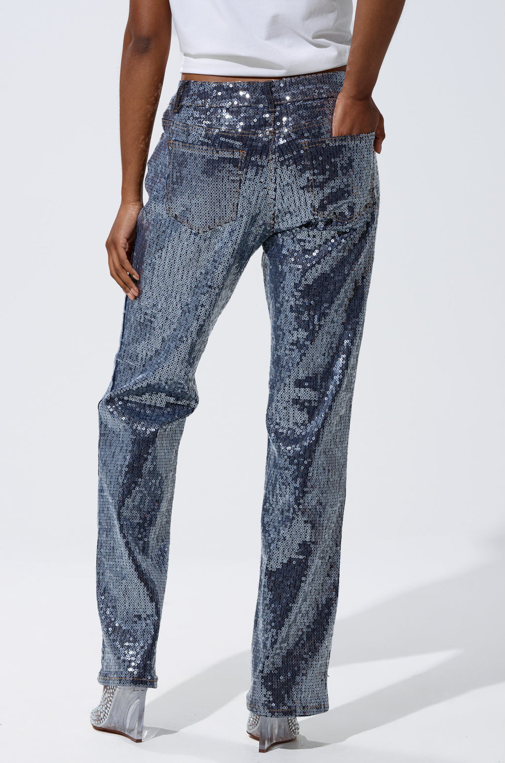 ASHTON SEQUIN DENIM PANT