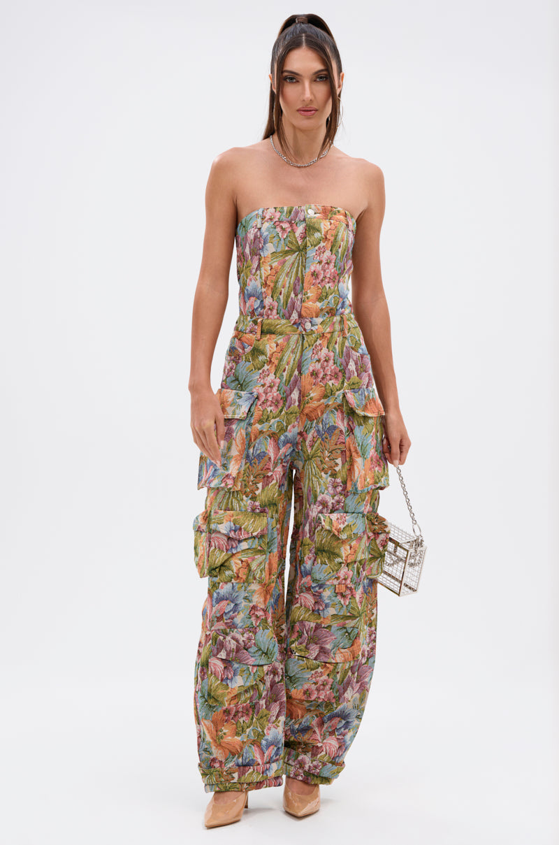 STAR OF THE SHOW TAPESTRY JUMPSUIT