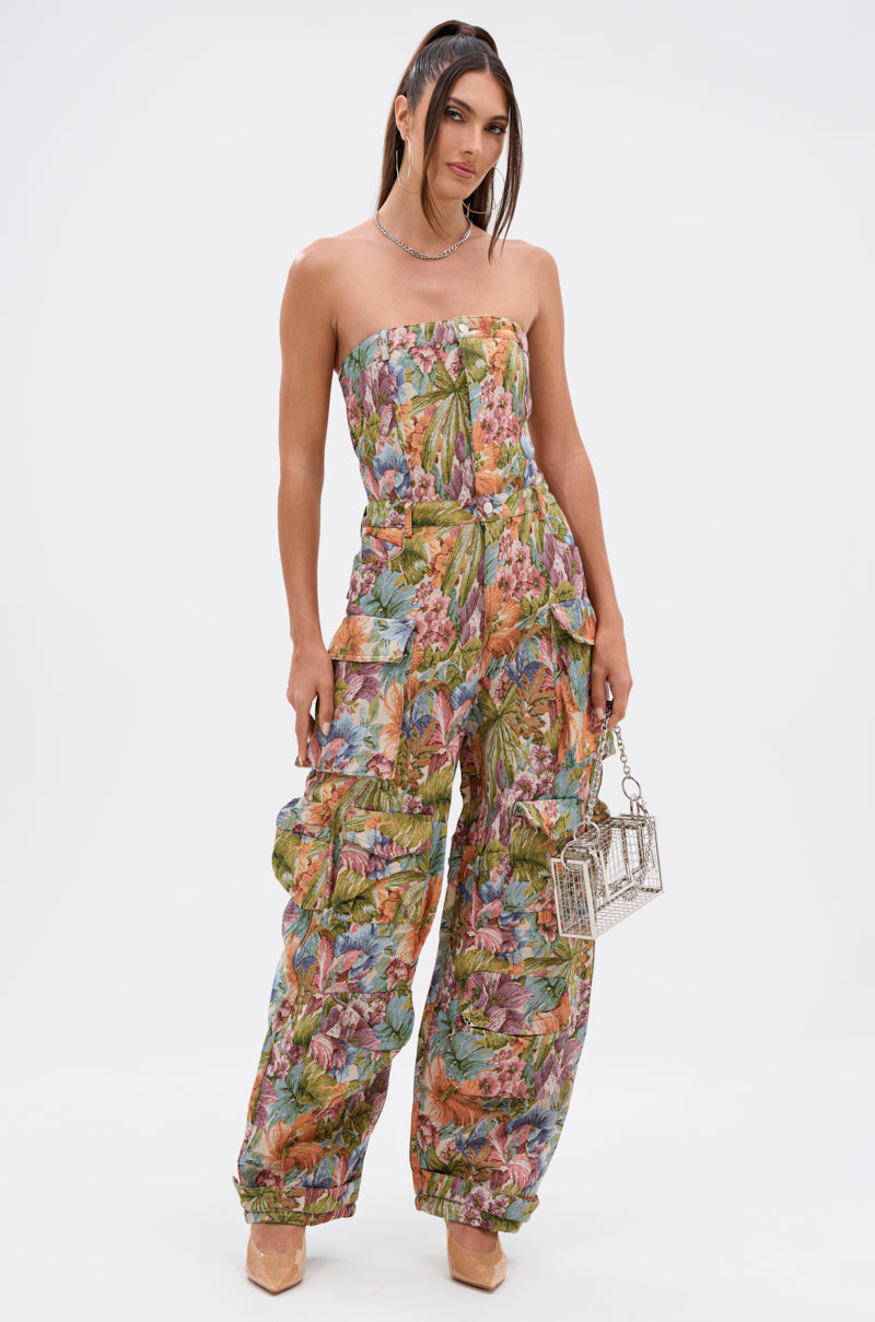 STAR OF THE SHOW TAPESTRY JUMPSUIT