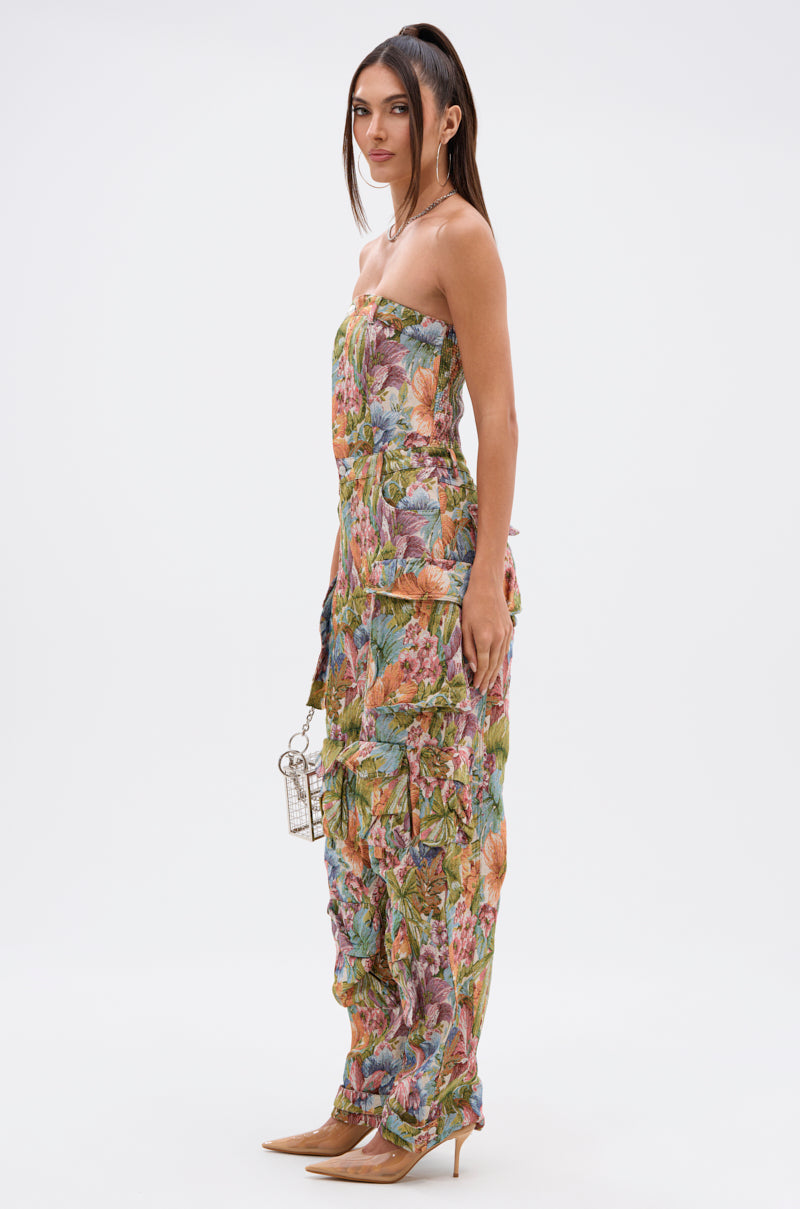 STAR OF THE SHOW TAPESTRY JUMPSUIT