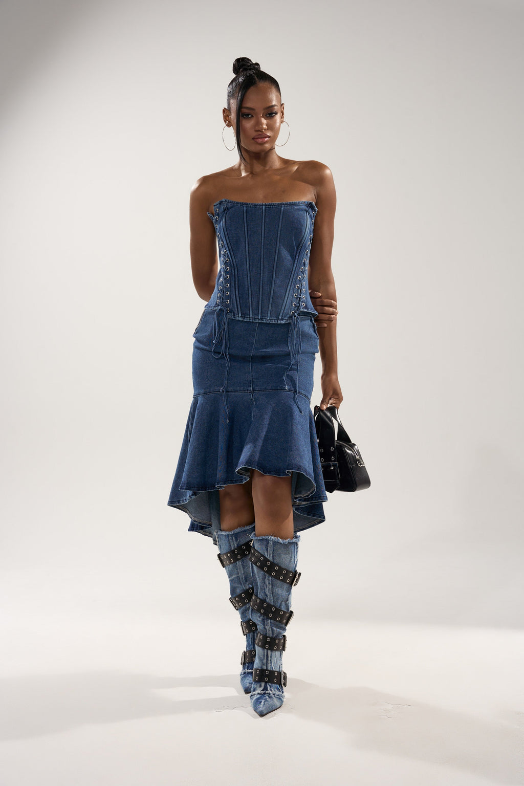 YOU WISH DENIM CORSET