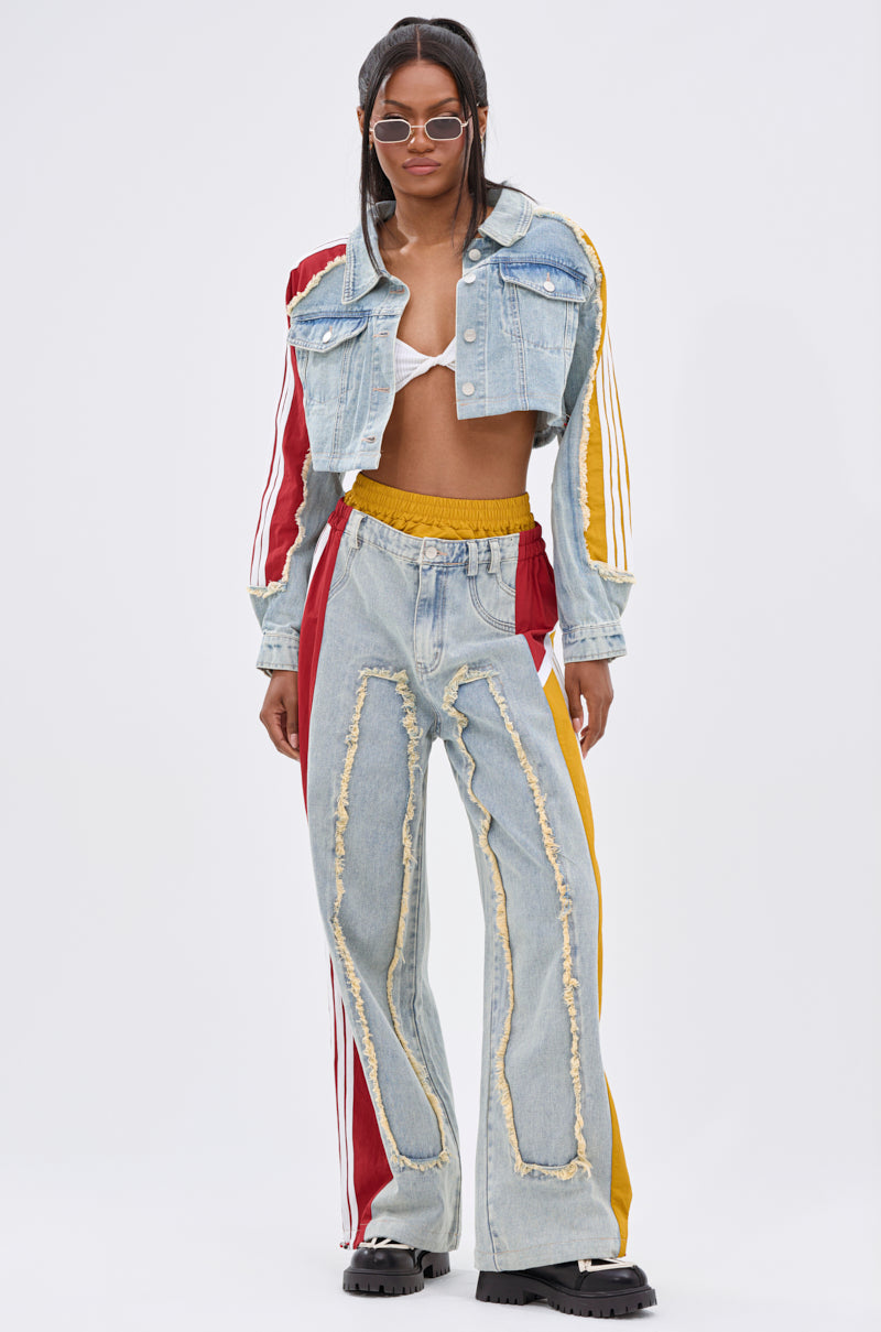 ALL AROUND THE WORLD AGAIN DENIM JACKET