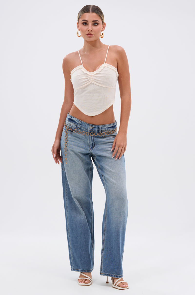 RELAX WITH ME WIDE LEG DENIM