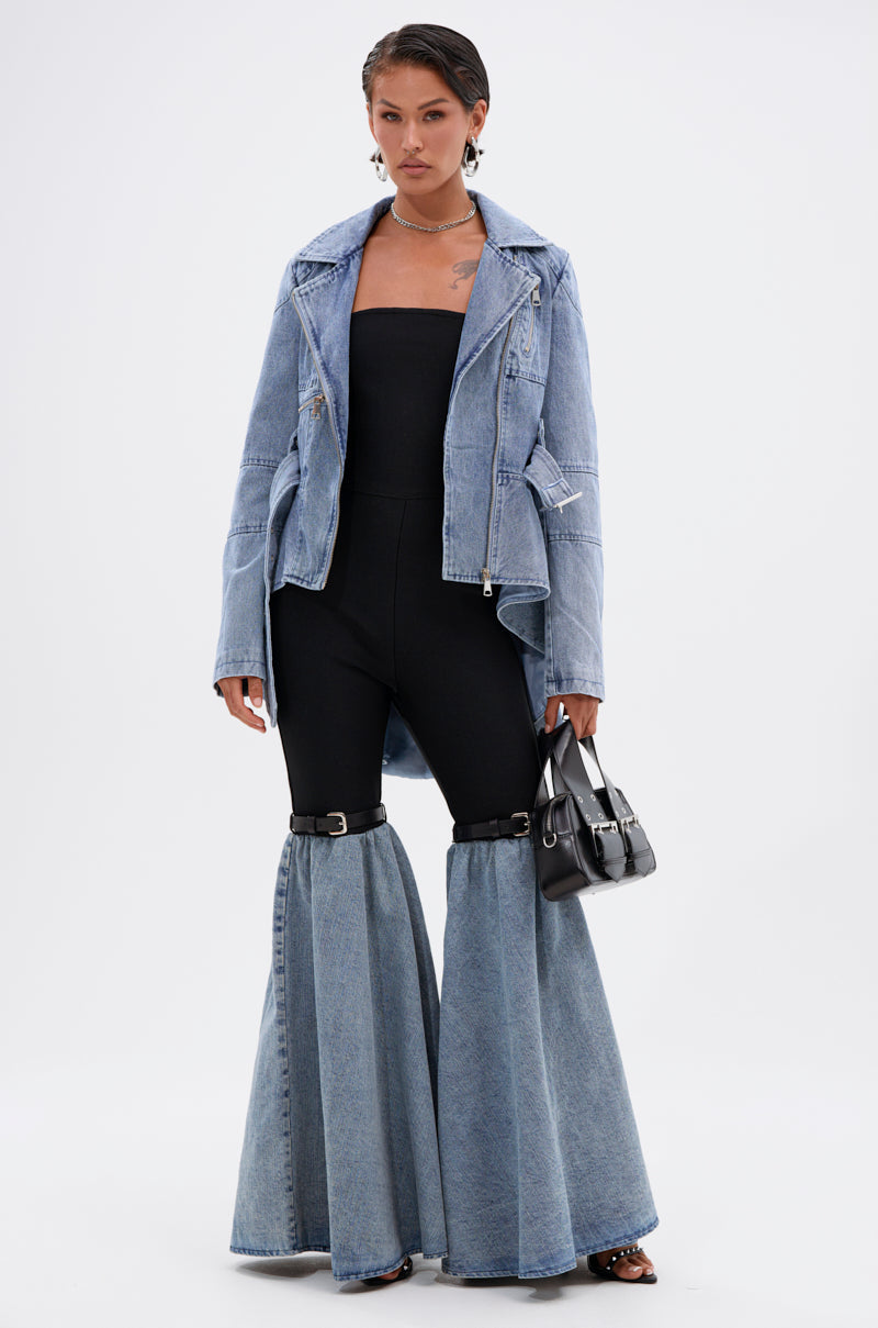 ASTRO HIGH LOW DENIM JACKET