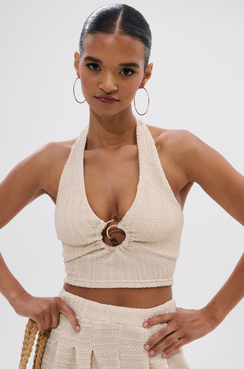 HOLLYWOOD SLINKY TEXTURED BRALETTE